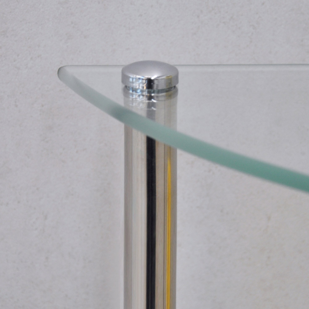 다용도 화이트 반달 2단 선반 거실 인테리어 사이드테이블