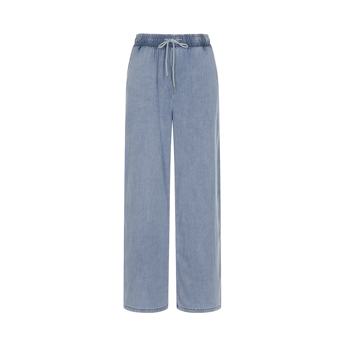 [S-XL] 예시카 쿨 텐셀 스판 밴딩 와이드 핏 데님 팬츠 YJ4DP320 - 상품 이미지