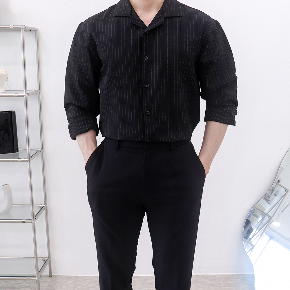 남자블랙셔츠 남성흰셔츠 스프라이트셔츠 - 상세 이미지 3