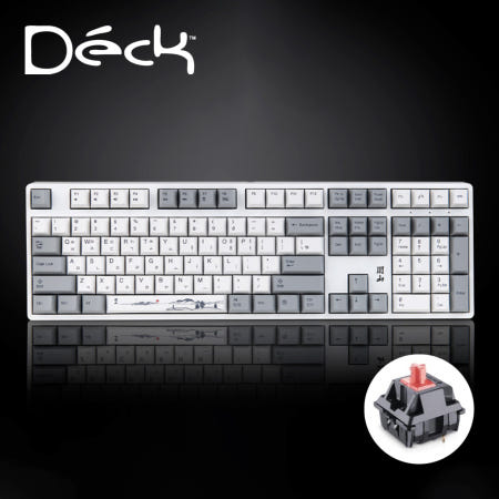 덱키보드 덱거북선 헤슘 풀배열 기계식 키보드 한산, 적축