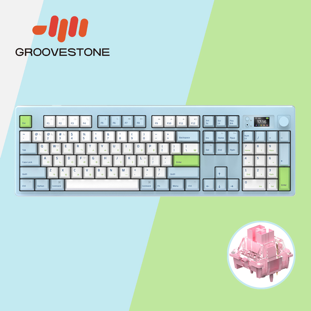 엠스톤 그루브스톤 GS104 무선키보드 스카이, 하늬축