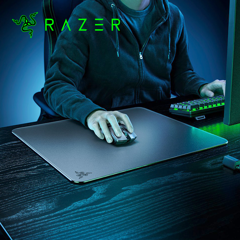 [국내정발] 레이저 아틀라스 강화 유리패드 마우스패드 블랙