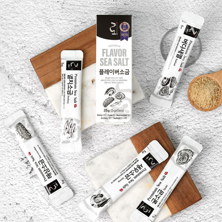 프리미엄 천일염 로 플레이버 소금 미니 5개입 (5g 5개입) 캠핑 휴대용 이미지 6