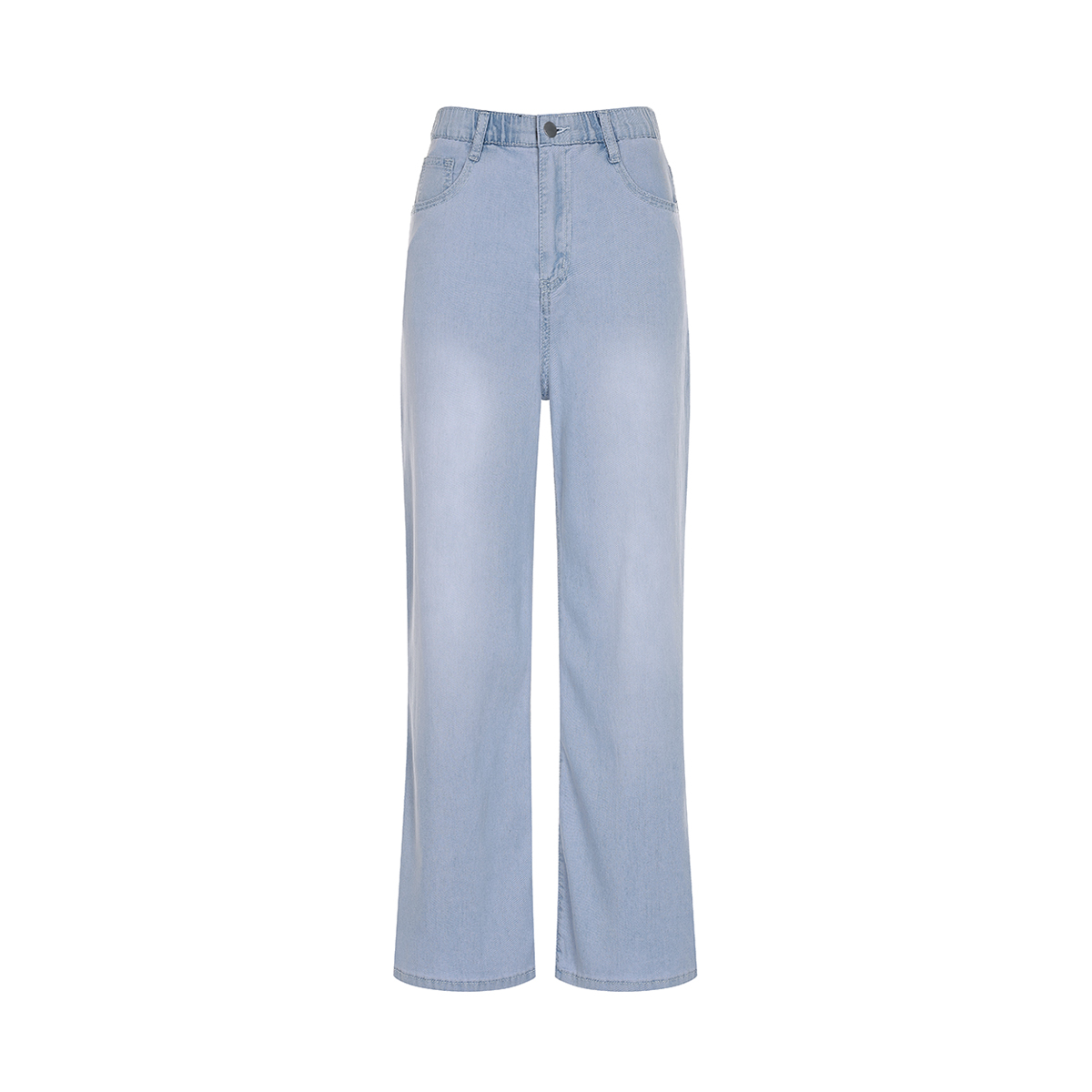 [S-XL, 기본 기장, 롱 기장 선택 가능] 예시카 쿨 텐셀 히든 밴딩 세미 와이드 핏 데님 팬츠 YJ4DP321 - 상세 이미지 3