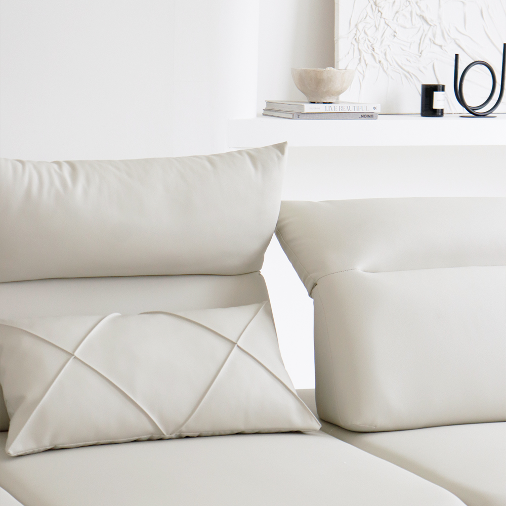 신소재 실리콘 비건 가죽 방수 내구성에 강한 스윙 에르멧쇼파 (3인 4인 6인-가로/코너)