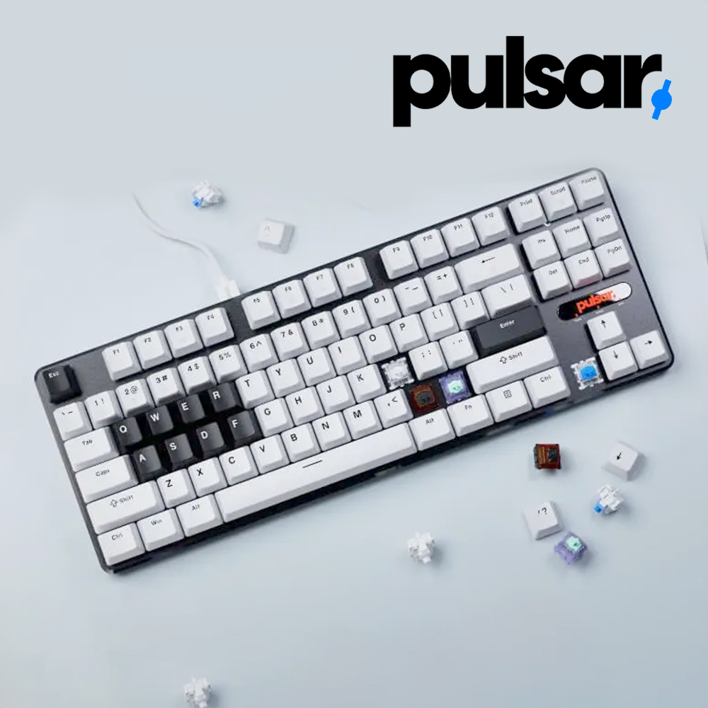 [국내정발] 펄사 PCMK2 HE TKL 마그네틱 자석축 래피드트리거 8K 키보드 영문 화이트 - 상품 이미지