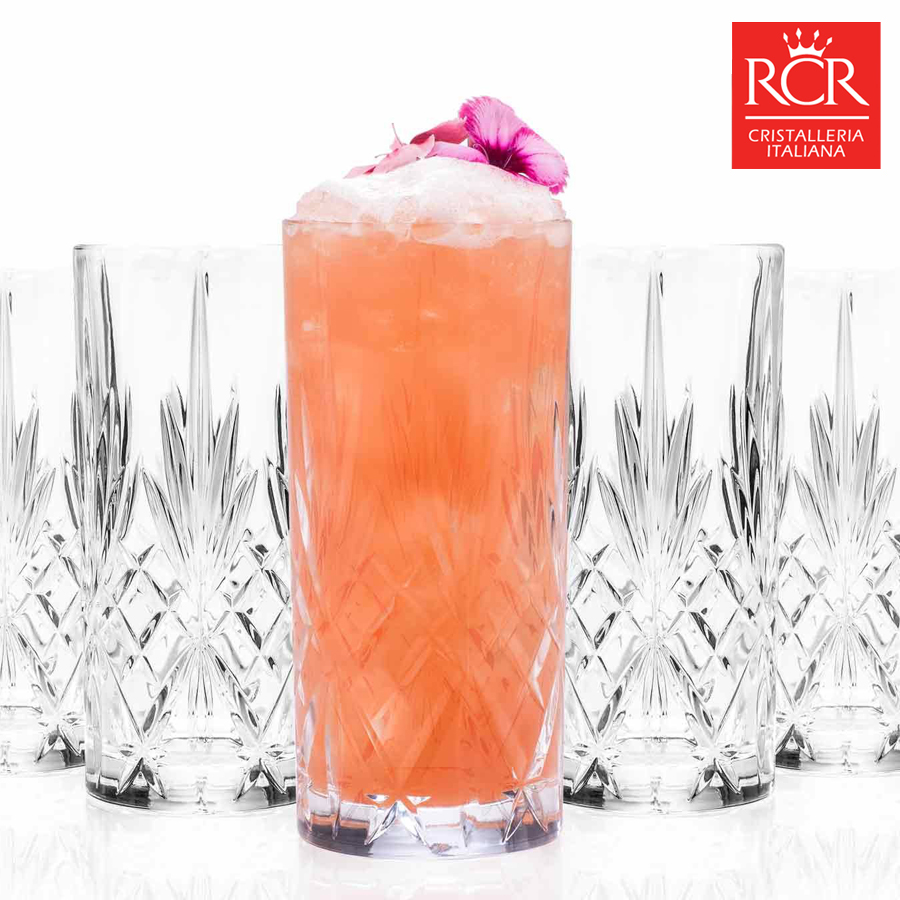 RCR 크리스탈 위스키잔 고급 술잔 선물세트 6P 360ml, 6개, 멜로디아 하이볼잔