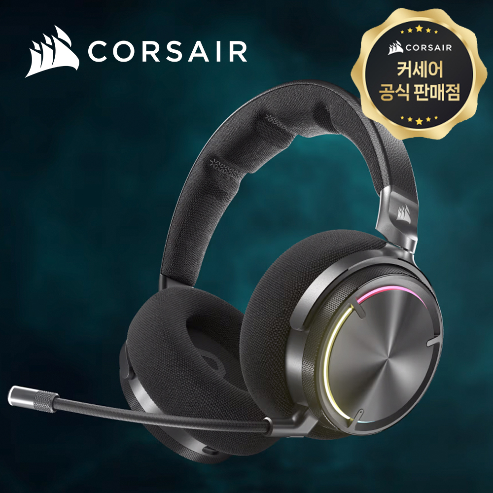 [국내정발] 커세어 버츄오소 MAX 무선 게이밍헤드셋 블랙