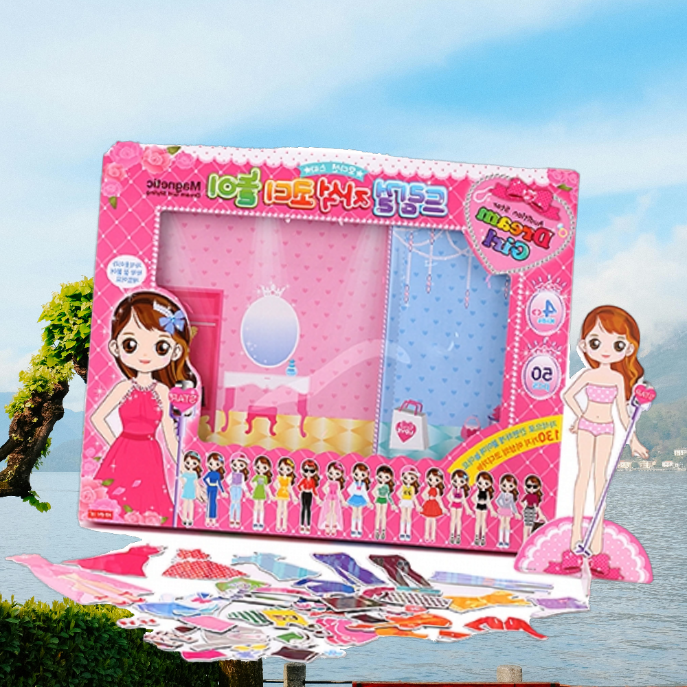R2 드림걸 코디놀이 자석인형 인형옷입히기 자석나라 : MESHOP