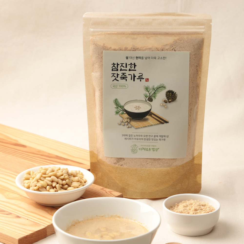 [직접 만든] 참진한 잣죽가루 가평잣 [환자식,선식] 500g, 1개 - 상세 이미지 2