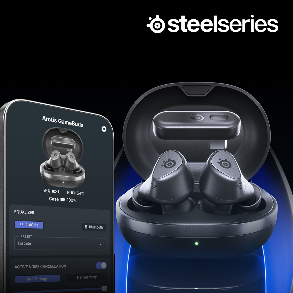 [국내정발] 스틸시리즈 아크티스 게임버즈 게이밍 무선 이어폰 블랙