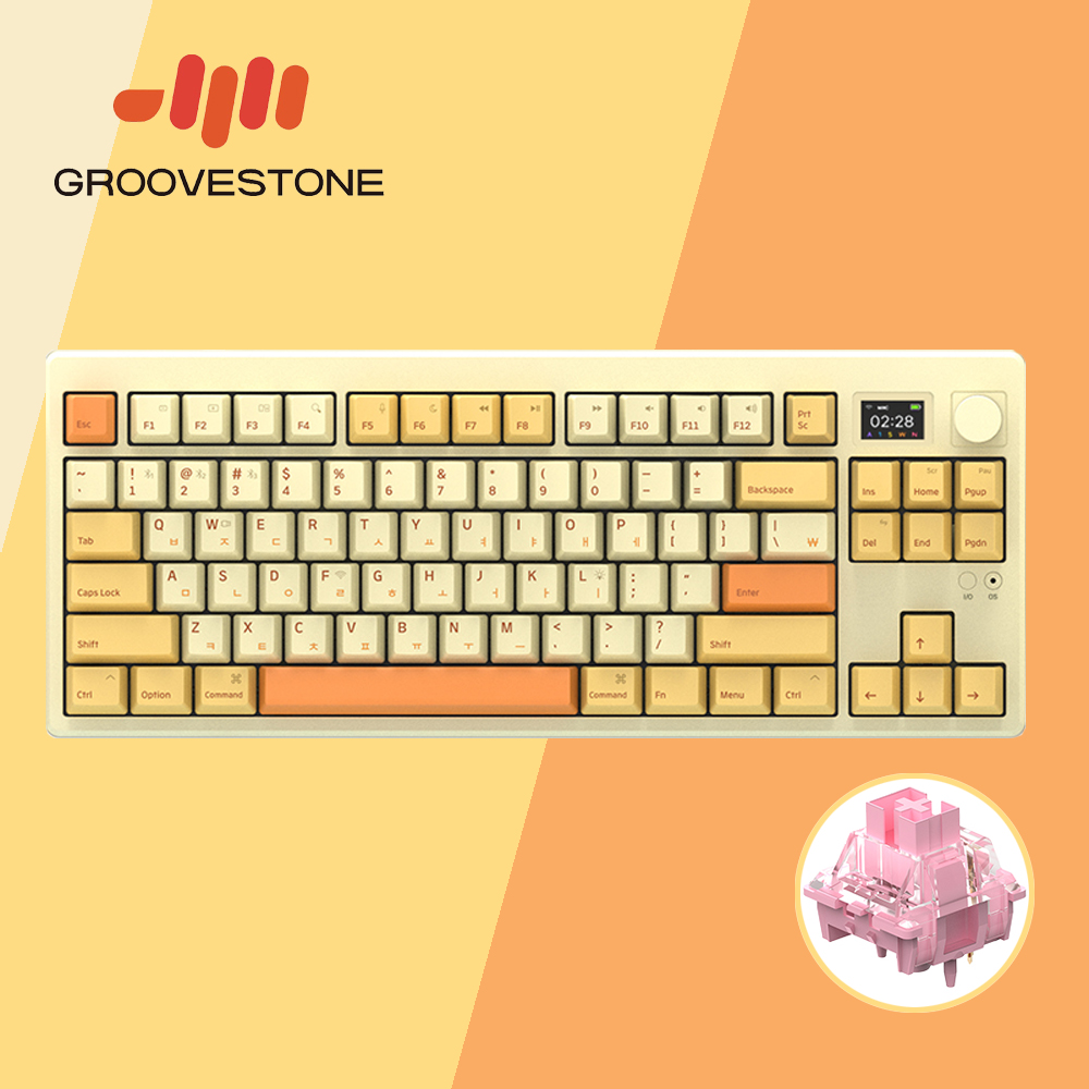 엠스톤 그루브스톤 GS85R 무선키보드 민들레, 하늬축V2