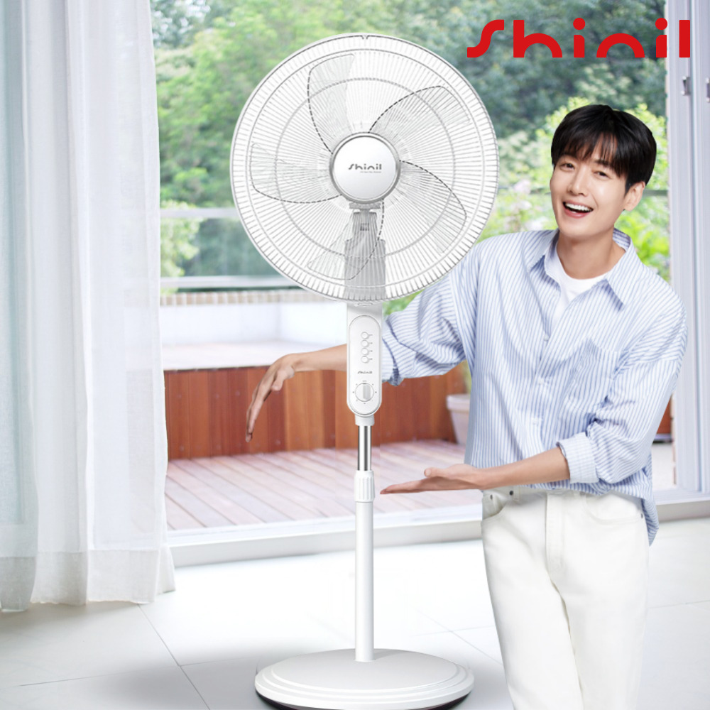 신일 스탠드 키높이 선풍기 가정용 거실 키다리 키큰선풍기 40cm - 메인 이미지