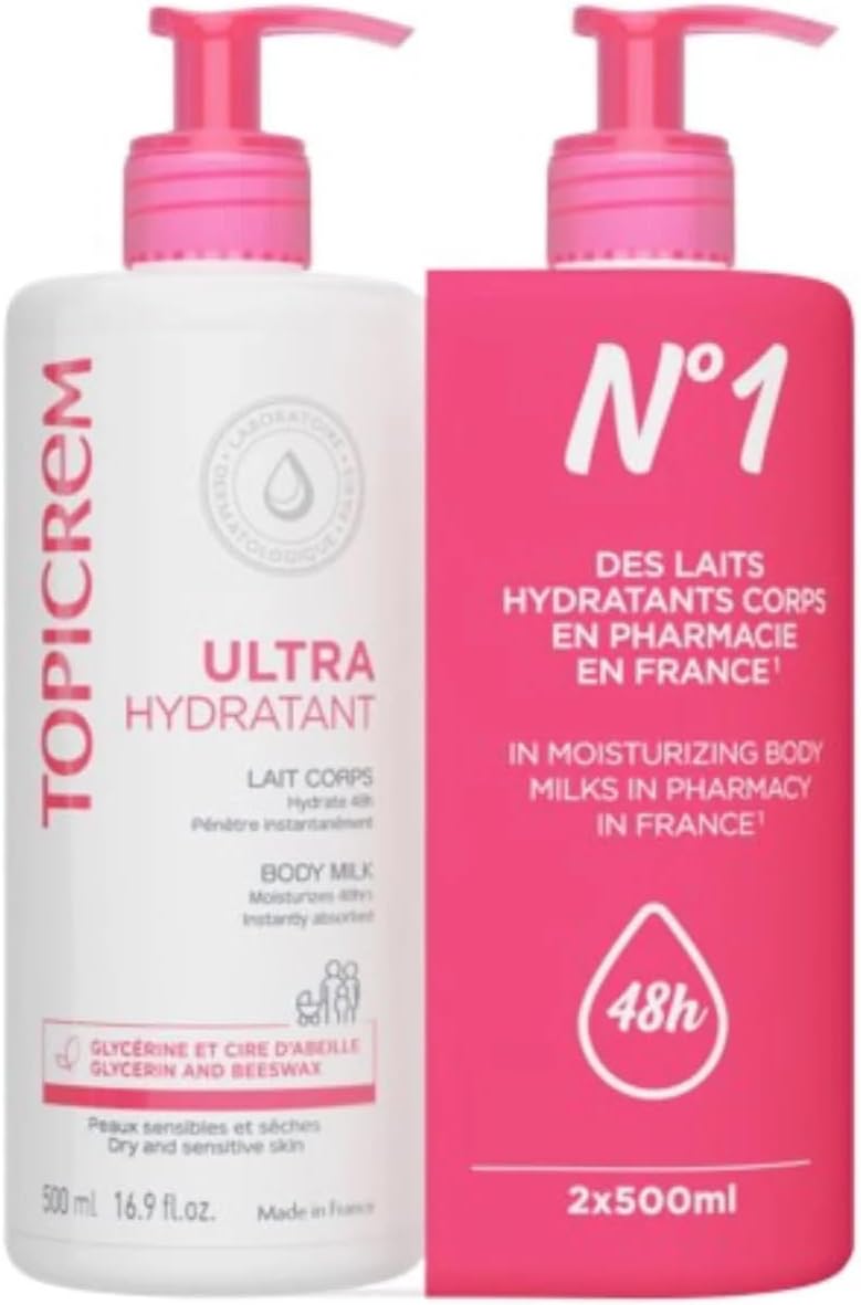 TOPICREM 토피크렘 고보습 민감 및 건성 피부 향좋은 바디로션 500ml 2팩 이미지 8