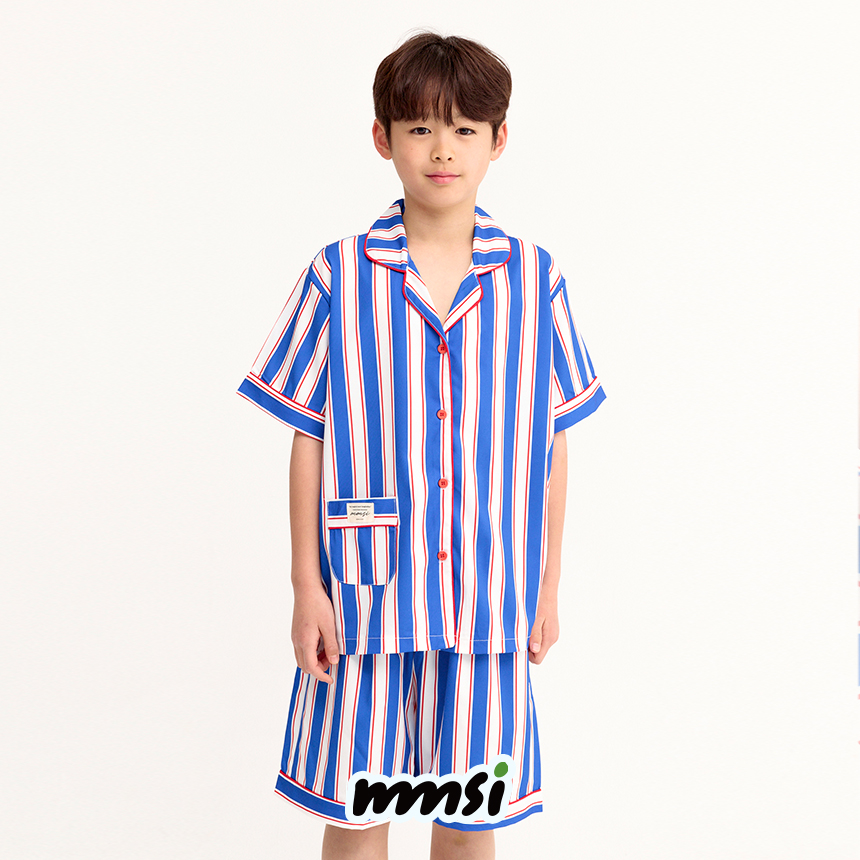 [엠엠즈] 크러쉬 실크핏 어린이 파자마 주니어 여름 반팔 잠옷 이미지 7