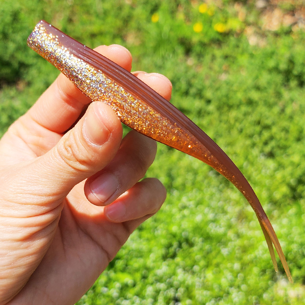 이오스컴퍼니 케이무라베이트 광어다운샷웜 AJ 아지, 12.7cm(5인치) - 상품 이미지