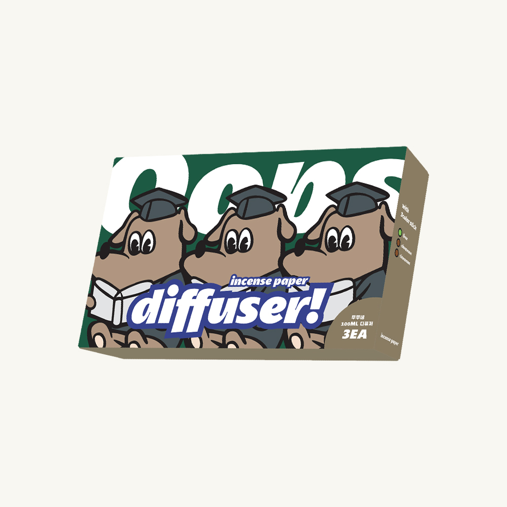 웁스 디퓨저 실내 방향제 화장실 대용량 인테리어 집들이선물 인센스페이퍼, 100ml, 3개