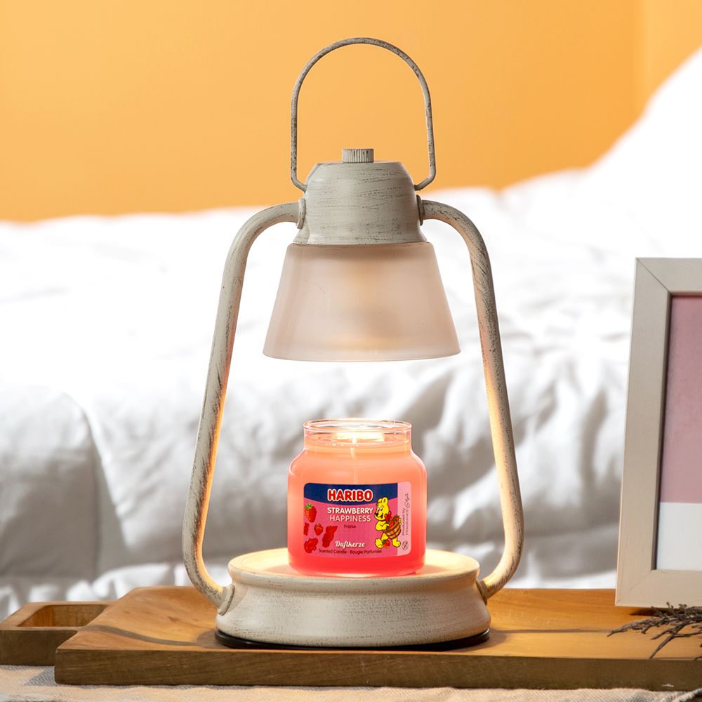 하리보캔들 스몰자 향초 미니 캔들워머 세트 스트로베리 해피니스 & 비콘 샴페인