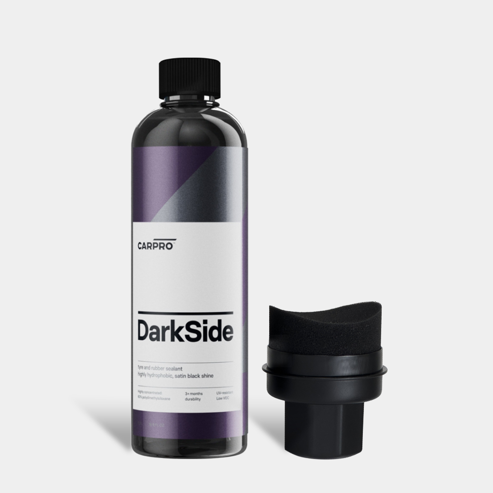 타이어 코팅 세트 카프로 다크사이드 타이어광택제 500ml+오토워시 원형 타이어 어플