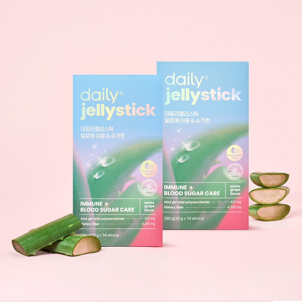 데일리 젤리스틱 알로에 이뮨&슈가컷 / 혈당 케어 알로에베라겔 14포, 2개 제품 이미지