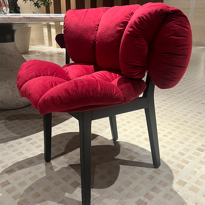 에드라 벨벳 인테리어 편한 식탁 카페 체어 Edra Velvet Chair - 상세 이미지 4
