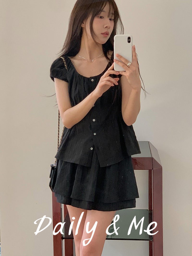[속바지안감]미엘 비기스커트(2color)miel 미엘스커트 롱스커트 면스커트 봄스커트 밴딩스커트 미니스커트 하객룩 미디스커트 상세 이미지 23