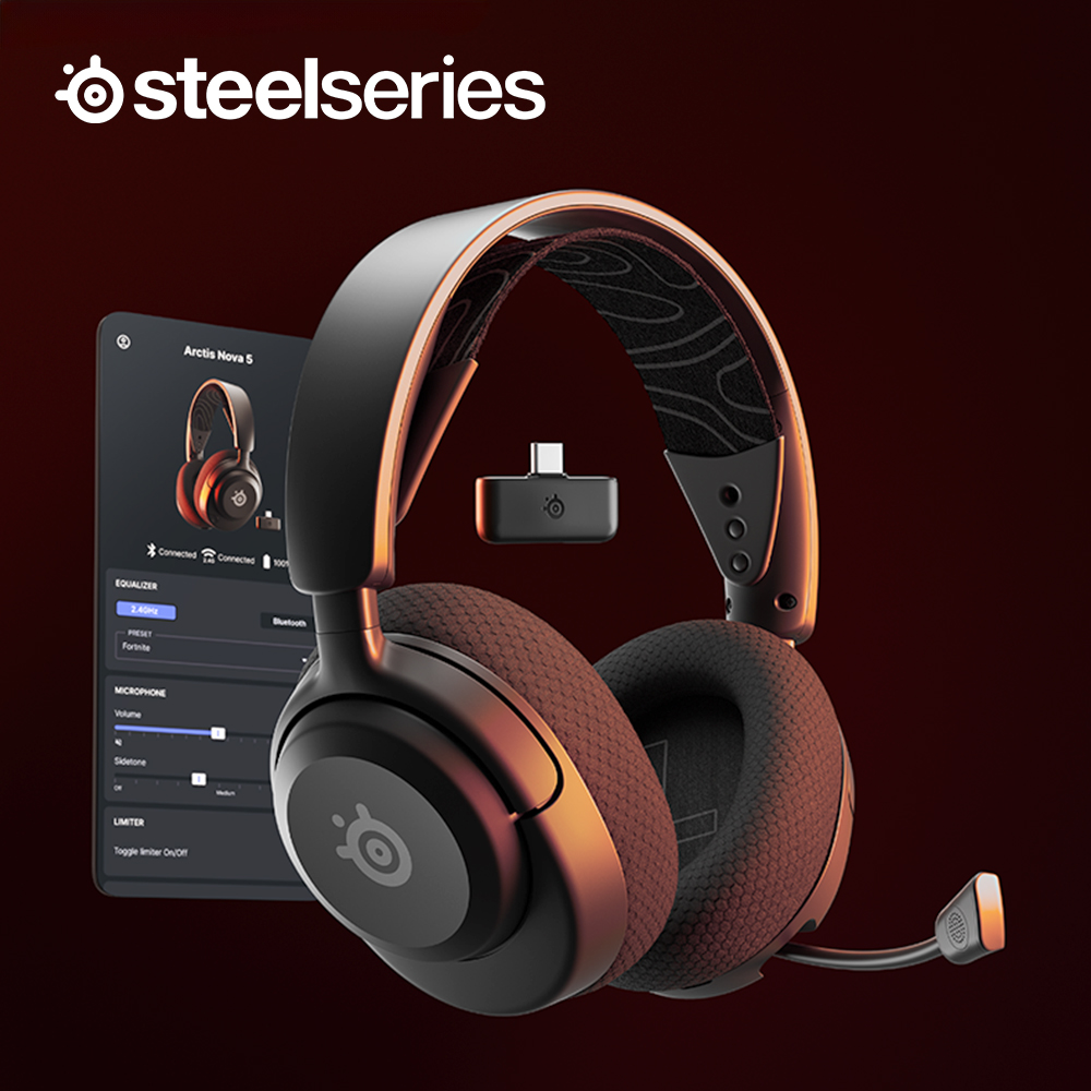 [국내정발] 스틸시리즈 아크티스 노바 5 무선헤드셋 블랙