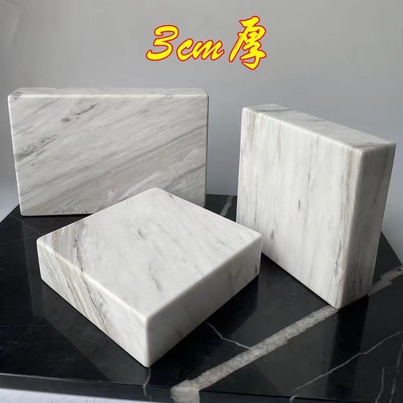 대리석 스피커받침대 방진 패드 흡음 우퍼 스튜디오 200x200x30mm - 상품 이미지