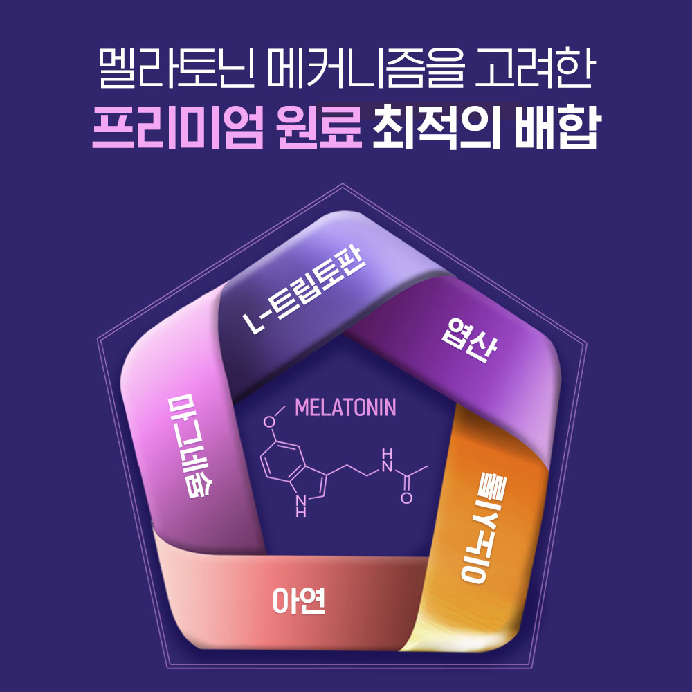 식물성 멜라토닌 함유 멜라코어 500mg x 180정 6개월분 이미지 6
