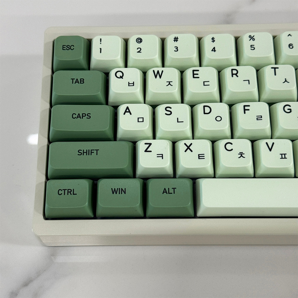 녹차키캡 말차키캡 한글 키보드 키캡 XDA PBT 염료승화 기계식 한무무 - 상세 이미지 2