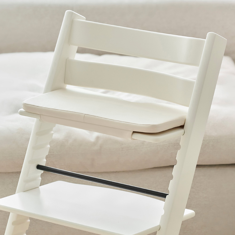 아띠래빗 트립트랩 쿠션 방수 방석 푹신한 아기 유아 식탁 의자 방석 아이보리