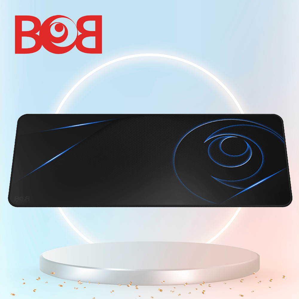 밥패드 BOB 게이밍 마우스패드 컴퓨터 대형 밸런스 블랙, 블루 베이직 장패드