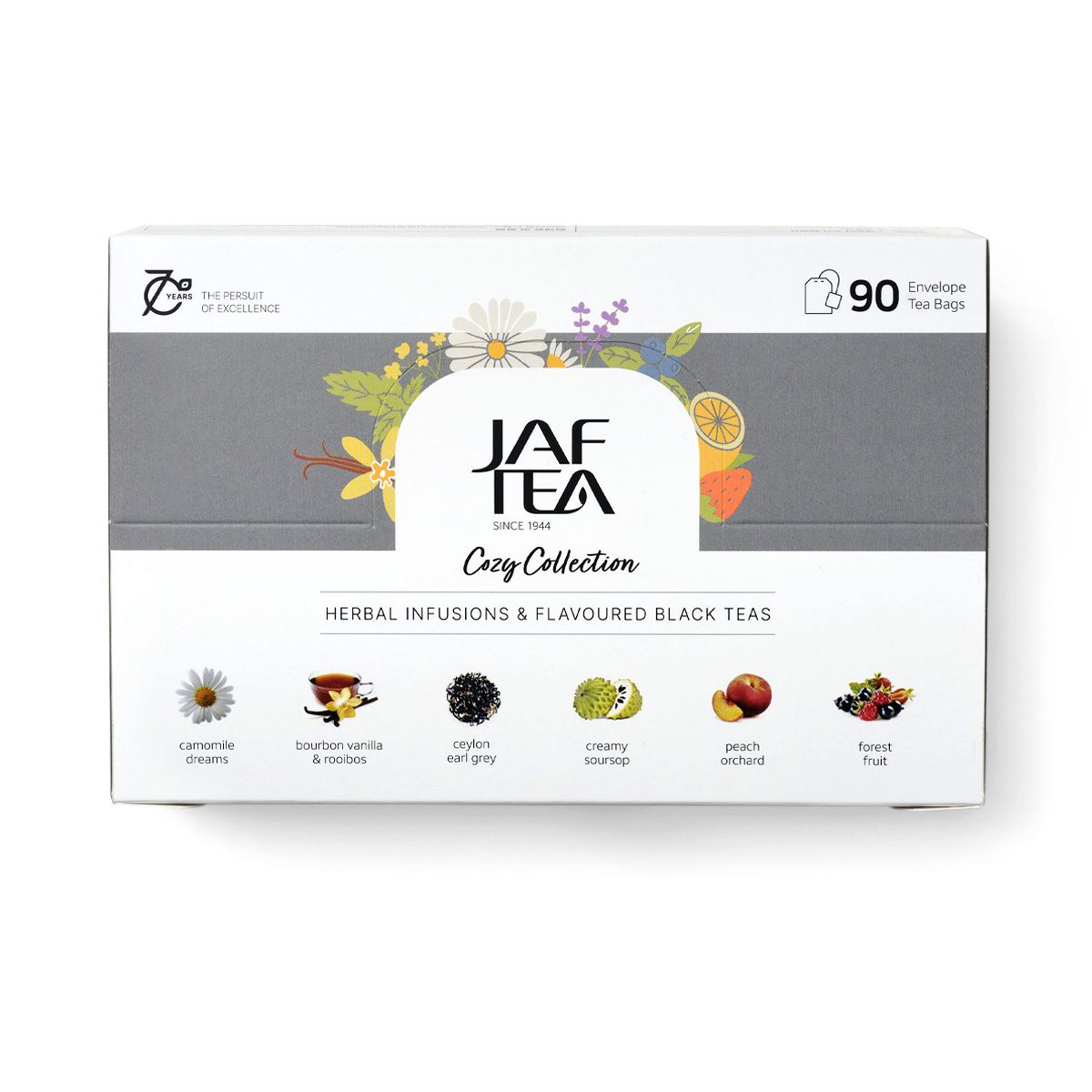 재프티(JAFTEA) 코지 컬렉션 홍차 허브차 6종 90티백 세트 - 상품 이미지
