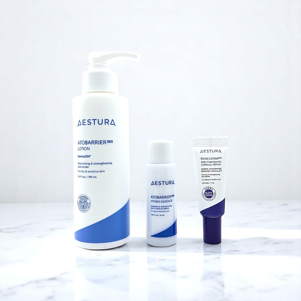 에스트라 아토베리어365 로션 150ml +하이드로에센스 25ml+세라-히알 앰플 7ml - 상품 이미지