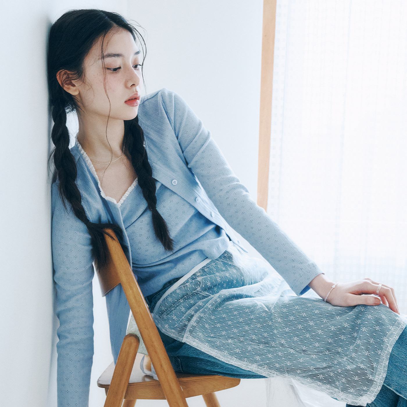 로엠 레이스 나시 가디건 세트 RMLWF25RT1 - 상세 이미지 4