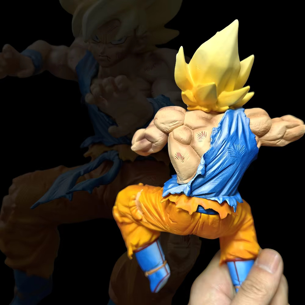 청사년 푸른 뱀 띠 산호뱀 보아뱀 동물 장식 피규어 굿즈 22cm 드래곤 볼 Z Ginyu Goku 그림 슈퍼 사이어인 손오공 액션 Pvc 동상 컬렉션 모델... 