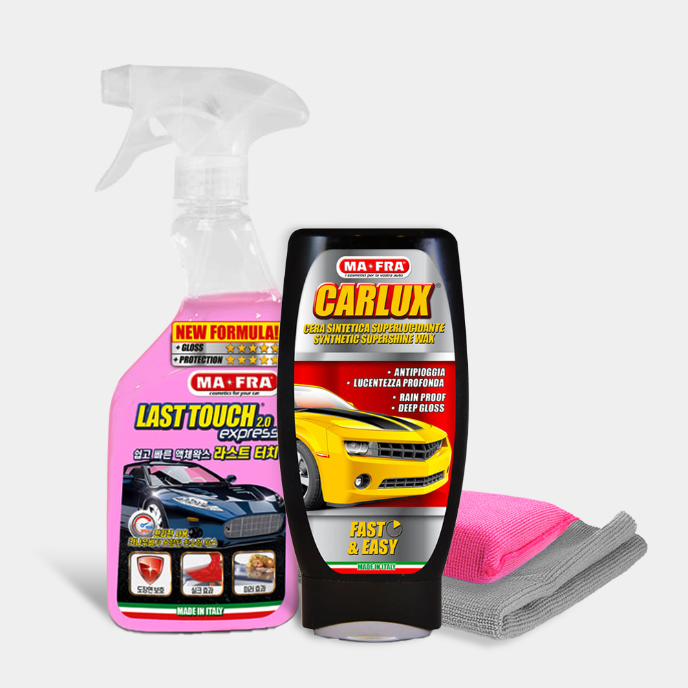 마프라 친수형 왁스 카라 세트 카럭스+라스트터치 어플 타월 물왁스 자동차코팅제