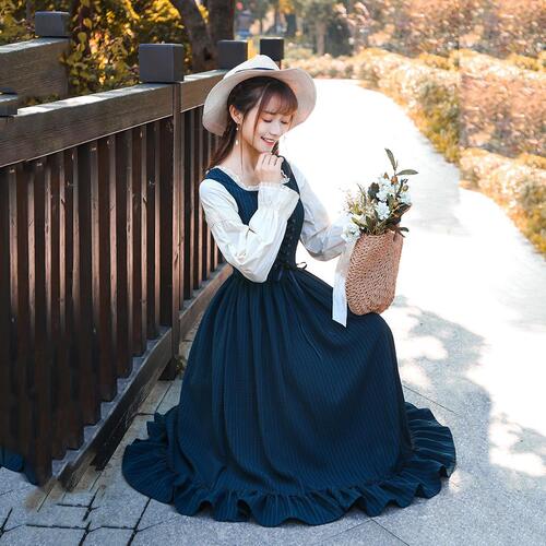 알프스소녀 원피스 하이디 복고풍 빈티지 의상 코스프레 - 상세 이미지 2