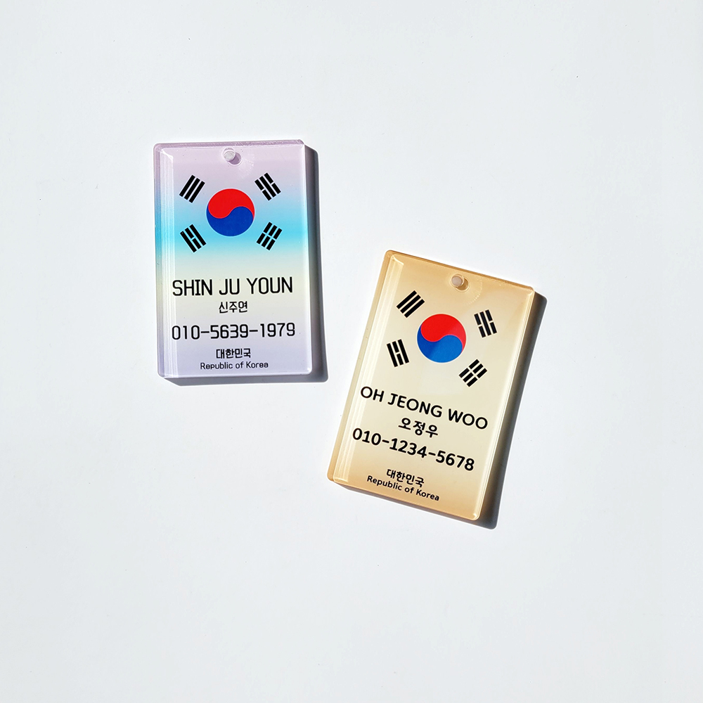 골프 네임택 캐디 골프백 가방 이름표 맞춤 단체 선물 주문제작 네임텍 - 상세 이미지 5