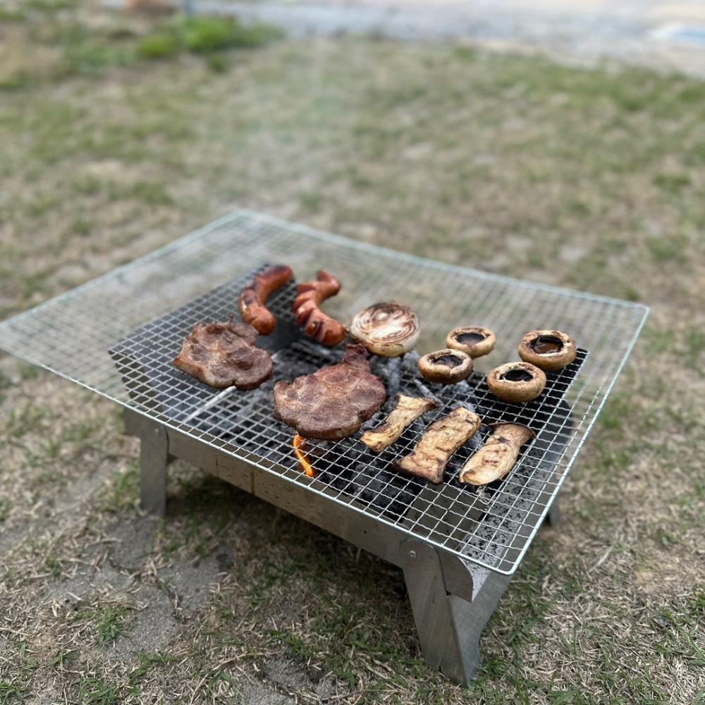 캠핑 숯불 바베큐그릴 화로대 불멍 이중연소 우드스토브 개인 접이식 미니 화로 이미지 6