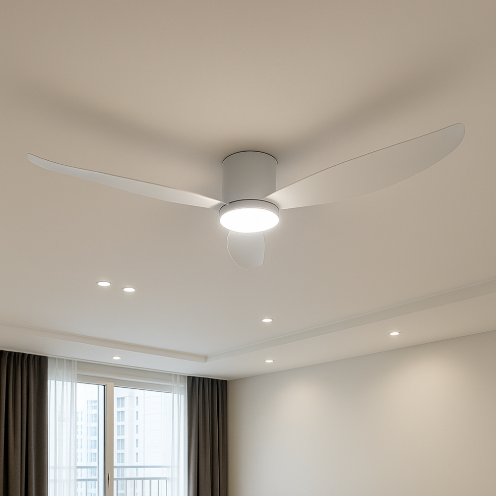 무드에어 프리미엄 조명 실링팬 131cm BLDC 초저소음 LED 리모컨형