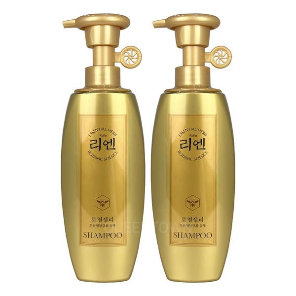리엔 로열젤리 샴푸 400ml 2개 골드 모근영양강화 두피 헤어 : 더 리얼샵