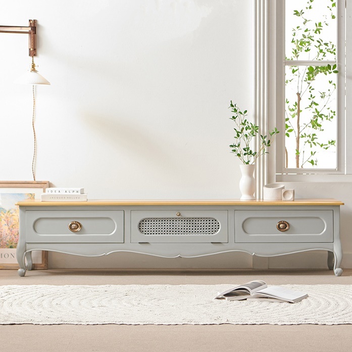 고급 거실장 엔틱 거실장 75인치 티비 거실장 tv 다이 서랍장