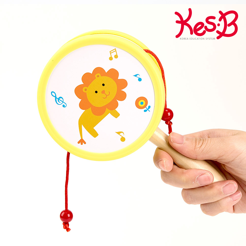 캐스비 아기 흔들북 리듬악기 타악기 딸랑이북 소고 - 상품 이미지