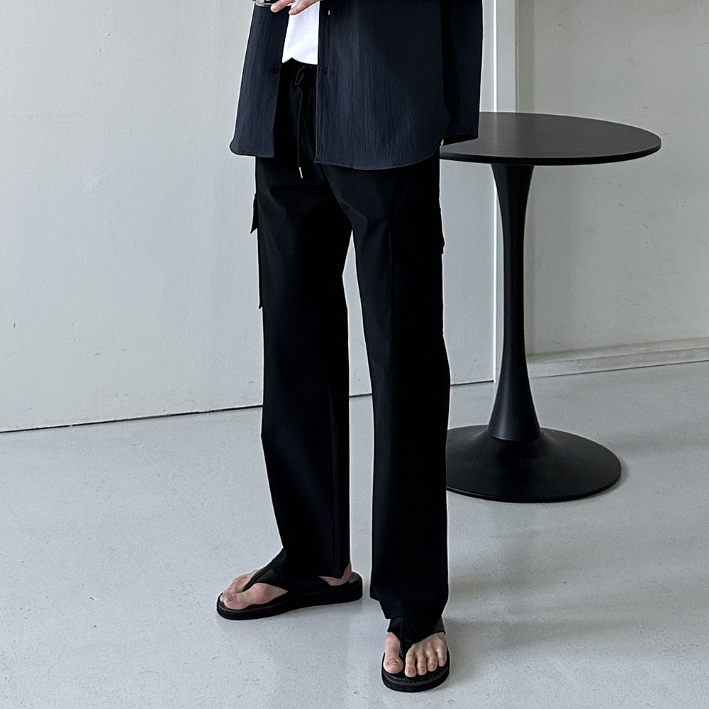 남자냉장고바지 아이스 카고 쿨 와이드 팬츠 남자 여름바지 - 상세 이미지 3