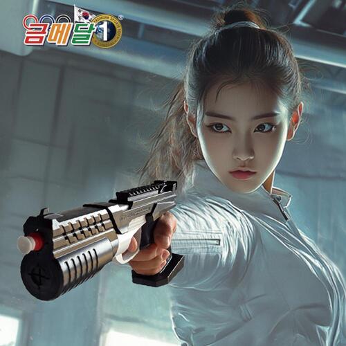 금메달 파워권총 프로세트 사격 권총 장난감 어린이 완구 - 상세 이미지 2