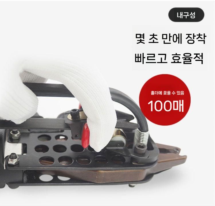 호그링 타카핀 10000pcs 시트 타카 C링 손타카 결속기 C17 소형 타카건 본체 단품 - 상세 이미지 5