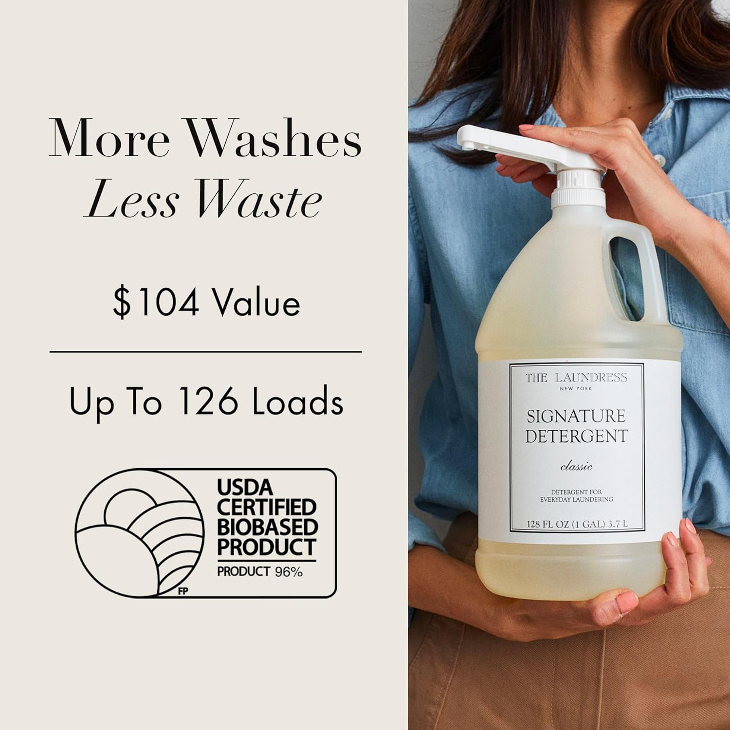 The Laundress 더 런드레스 울 세제 중성 시그니처 세탁세제 클래식 128oz 의류 얼룩 제거 IH : 은일이트린카
