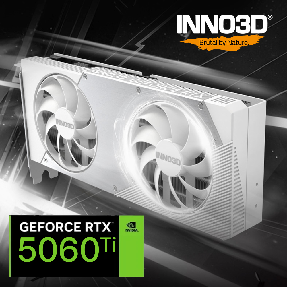 INNO3D RTX5060TI 그래픽카드 지포스 OC D7 8GB TWIN X2 화이트