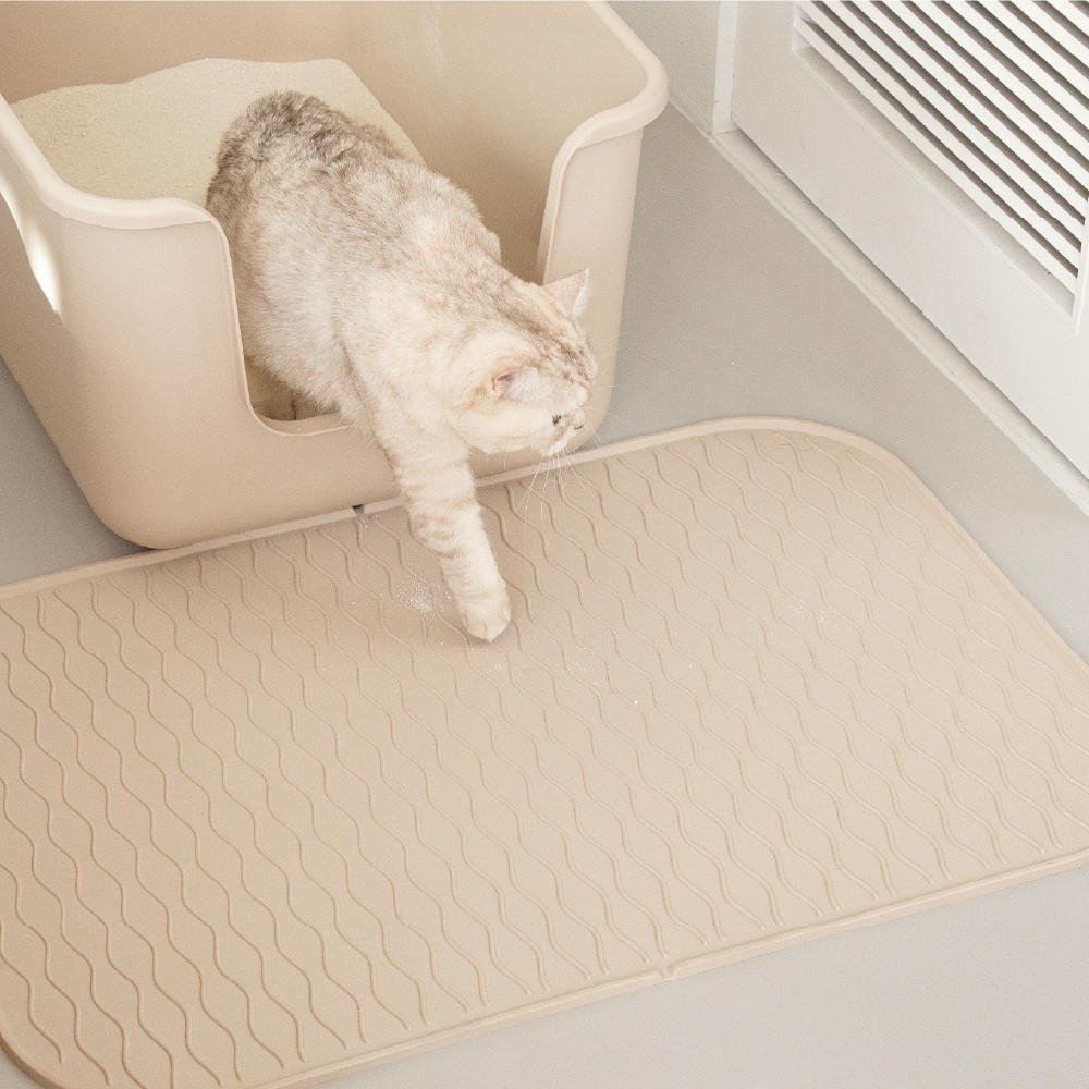 캣츠태그 묘래매트 고양이모래매트 사막화 미끄럼방지 TPE 대형